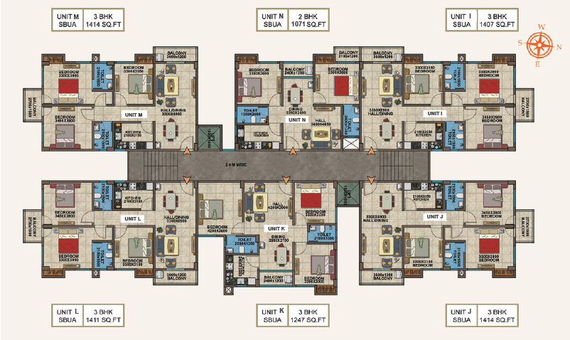 Shree Tower Block B Floor Plan